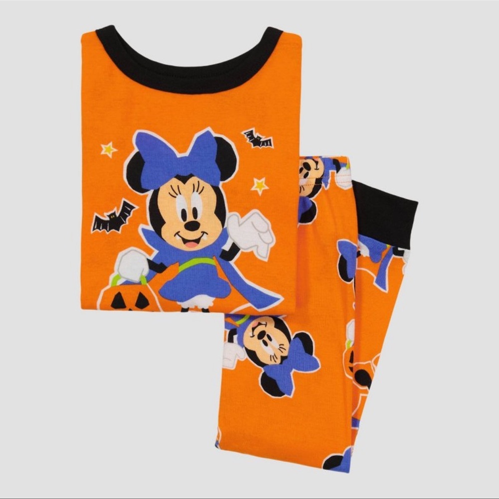 Disney Minnie Mouse Pumpkin Halloween Pajama Set - Picture 6 of 6